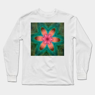 Surreal Kaleidoscope Of A Lotus Blossom Long Sleeve T-Shirt
